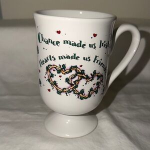 1999 Abbey Press White Mug with Heart and Quote Design